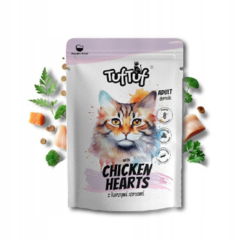 TUF-TUF KOT 100 g mokra karma dla kota z Kurzymi sercami