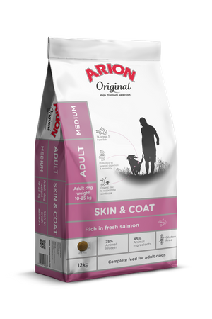 Arion Adult Medium SKIN & COAT Salmon 12 kg sucha karma dla psa
