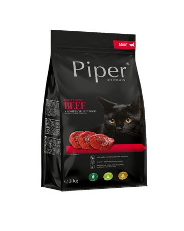 Piper Kot 3 kg z Wołowiną sucha karma dla kota