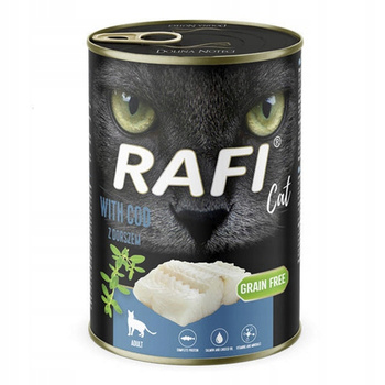 RAFI KOT 400 g PASZTET mokra karma dla kota z Dorszem