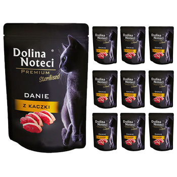 Dolina Noteci  Premium Sterilised Danie z kaczki mokra karma dla kota 10x85g