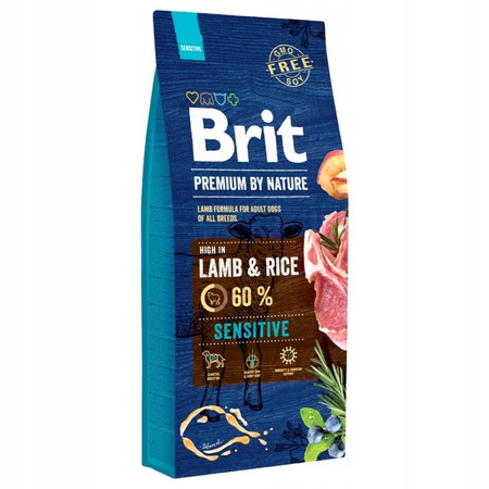 Brit PREMIUM BY NATURE Sensitive LAMB 15kg sucha karma dla psa