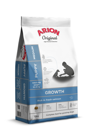 Arion Puppy Medium Growth  Salmon sucha karma dla psa 12 kg