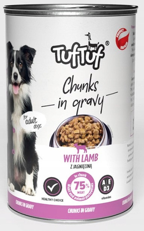 TUF-TUF Puszka 1250 g mokra karma dla psa Jagnięciną