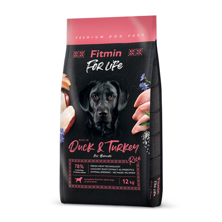 Fitmin For Life Adult Duck Turkey Rice 12kg