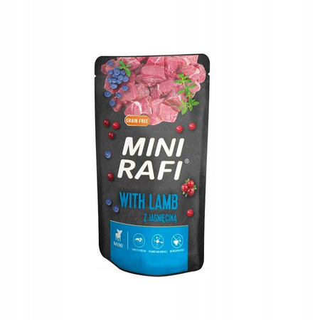 Rafi saszetka 150 g mokra karma dla psa MINI z Jagnięciną