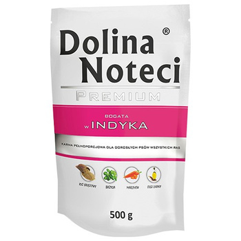Dolina Noteci Premium Bogata w Indyka 500g mokra karma dla psa