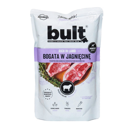 BULT Saszetka 100 g Mokra karma dla psa Bogata w Jagniecinę