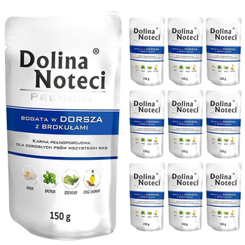 Dolina Noteci Premium DORSZ  mokra karma dla psa 10x150g