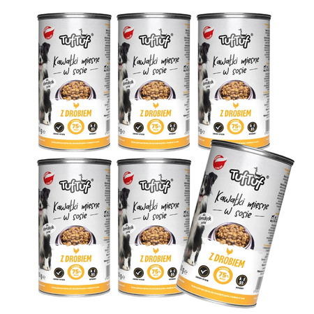 TUF TUF mokra karma dla psa z Drobiem 6x1250g