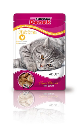 Super Benek Saszetka 100g mokra karma dla kota Kurczak w sosie