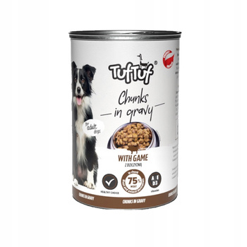 TUF-TUF PIES 415 g mokra karma dla psa z Dziczyzną