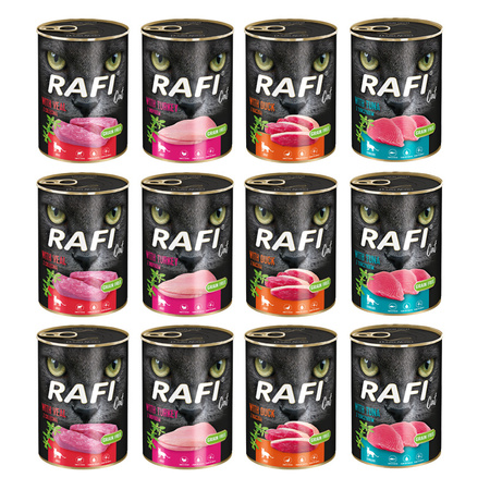 RAFI CAT bez zbóż MIX 12x400g