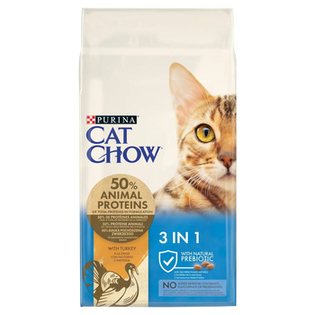 PURINA CAT CHOW SPECIAL CARE FELINE 3w1 sucha karma dla kota  15KG