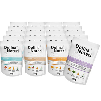 Dolina Noteci Małe Rasy Mix smaków mokra karma dla psa  20x100g