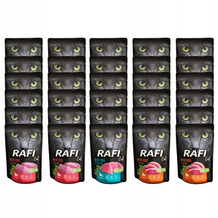 RAFI CAT pasztet Mix smaków 30x100g 