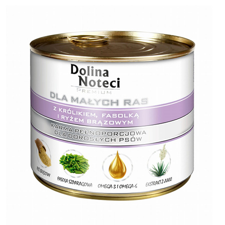 Dolina Noteci Małe Rasy Mix smaków  mokra karma dla psa 24x185g