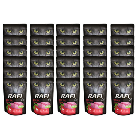 RAFI CAT pasztet z cielęciną mokra karma dla kota  30x100g