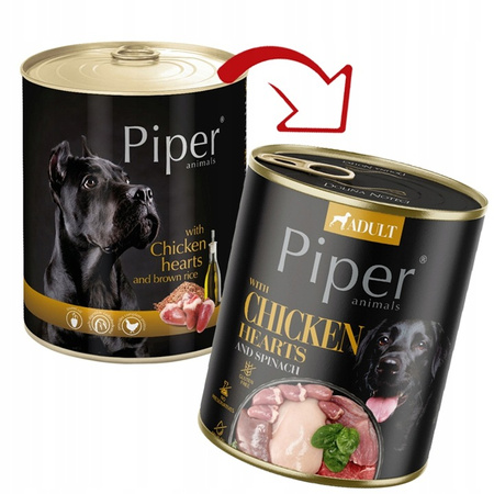 Mokra karma dla psa Piper Animals MIX SMAKÓW 30x800g