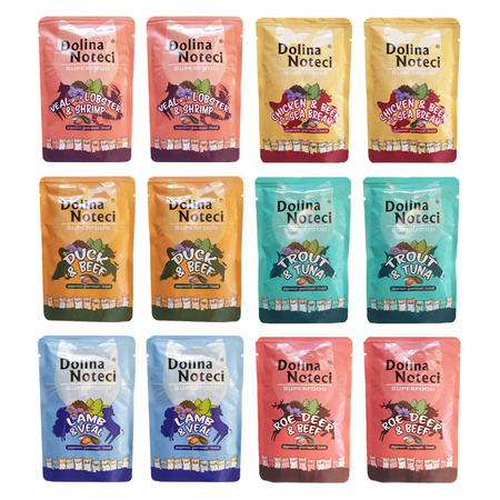 Dolina Noteci Superfood - Mix smaków mokra karma dla kota 12x85g