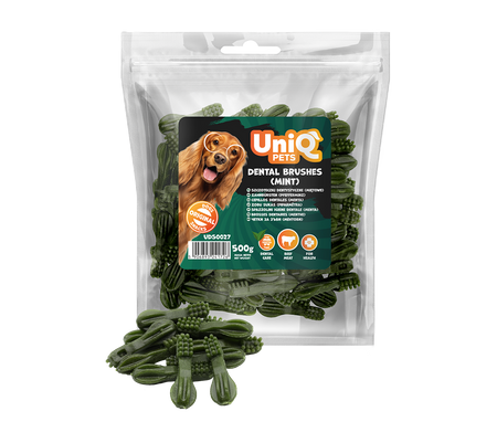 UNIQ PETS PRZYSMAKI DLA PSA DENTAL 500g szczoteczki miętowe