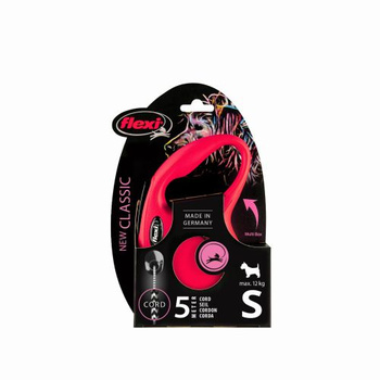 FLEXI New Classic Sznurek 5 m S Czerwona 12kg
