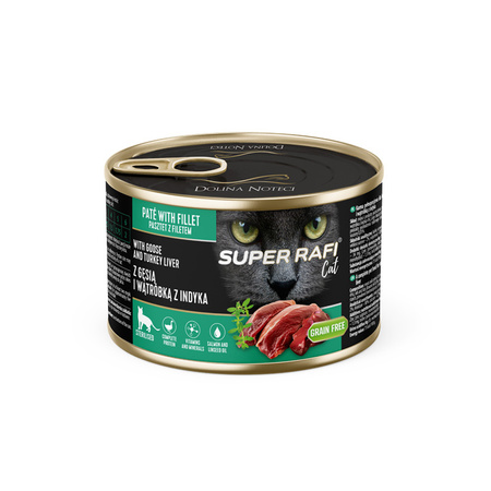 Super Rafi Cat PATE FILET Mix smaków 12x185g