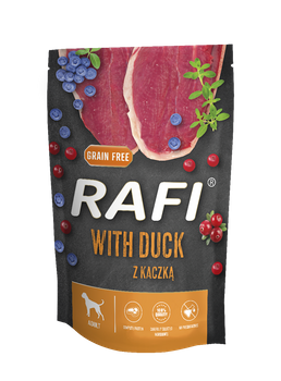 RAFI PREMIUM z Kaczką mokra karma dla psa 500g