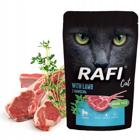 RAFI CAT STERILISED Mix mokra karma dla kota 30x100g