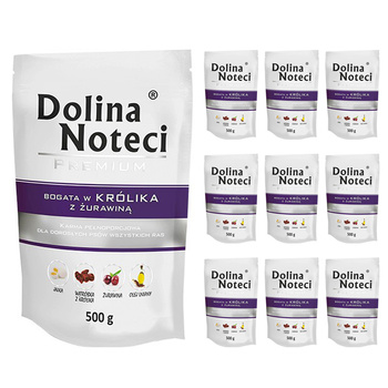 500g x 10 Dolina Premium KRÓLIK mokra karma dla psa