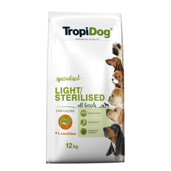 TropiDog Premium Adult Light Sterilised 12kg