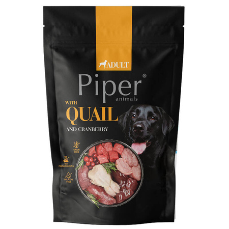 Piper 500 g mokra karma dla psa z Przepiórką i żurawiną