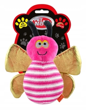 PetNova Zabawka Pszczoła różowa pluszowa