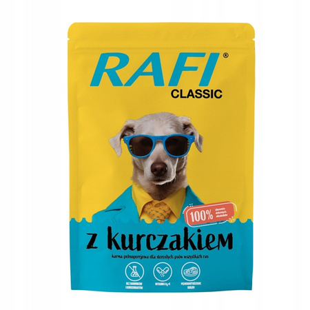 Rafi Pies Classic 400 g mokra karma dla psa z Kurczakiem