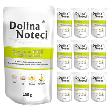 Dolina Noteci Premium GĘŚ mokra karma dla psa 10x150g