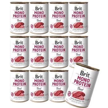 Brit MONO PROTEIN mokra karma dla psa Beef 12x400g