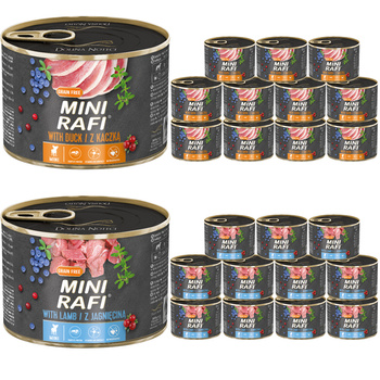 RAFI MINI Adult Mix smaków 24x185g