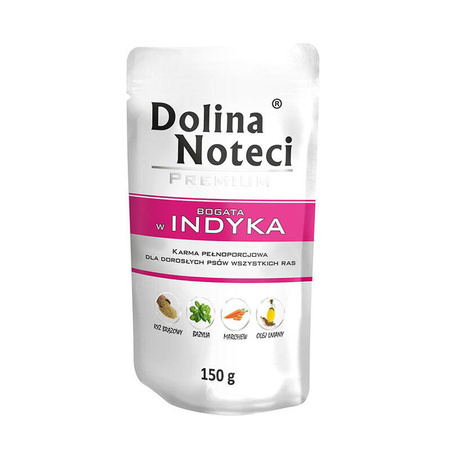 Dolina Noteci Bogata w Indyka mokra karma dla psa 150g