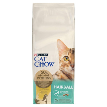 PURINA CAT CHOW SPECIAL CARE HAIRBALL sucha karma dla kota 15KG