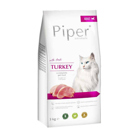 Piper Kot 3 kg z Indykiem sucha karma