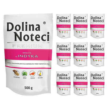 500g x 10 Dolina Premium INDYK mokra karma dla psa