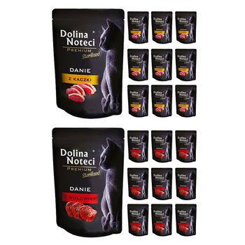 Dolina Noteci DANIE  Mix smaków mokra karma dla kota  20x85g sterylizowany