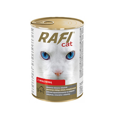 RAFI CAT kawałki w sosie mokra karma dla kota 20x415g