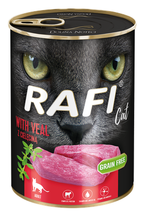 RAFI KOT 400 g PASZTET z Cielęciną mokra karma dla kota