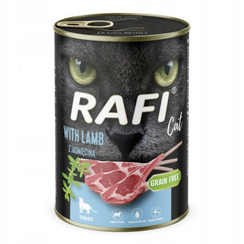 RAFI KOT 400 g PASZTET Stery.z Jagnięciną mokra karma dla kota