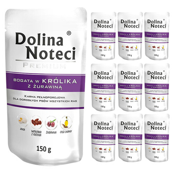 Dolina Noteci Premium KRÓLIK  mokra karma dla psa 10x150g