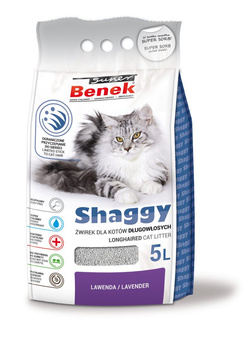 Super Benek 5l Shaggy Lawenda żwirek