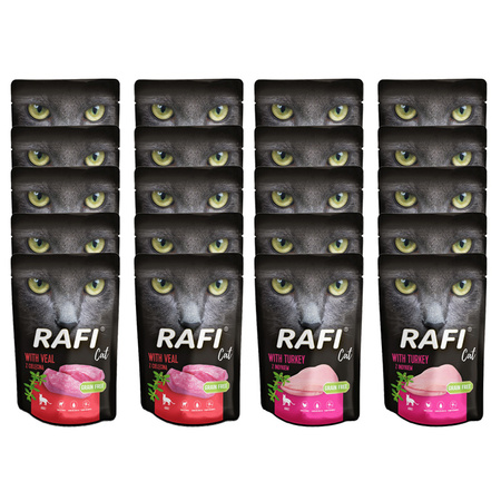 RAFI CAT pasztet Mix smaków mokra karma dla kota 20x100g