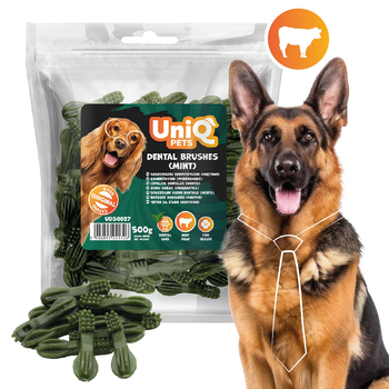 UNIQ PETS PRZYSMAKI DLA PSA DENTAL 500g szczoteczki miętowe